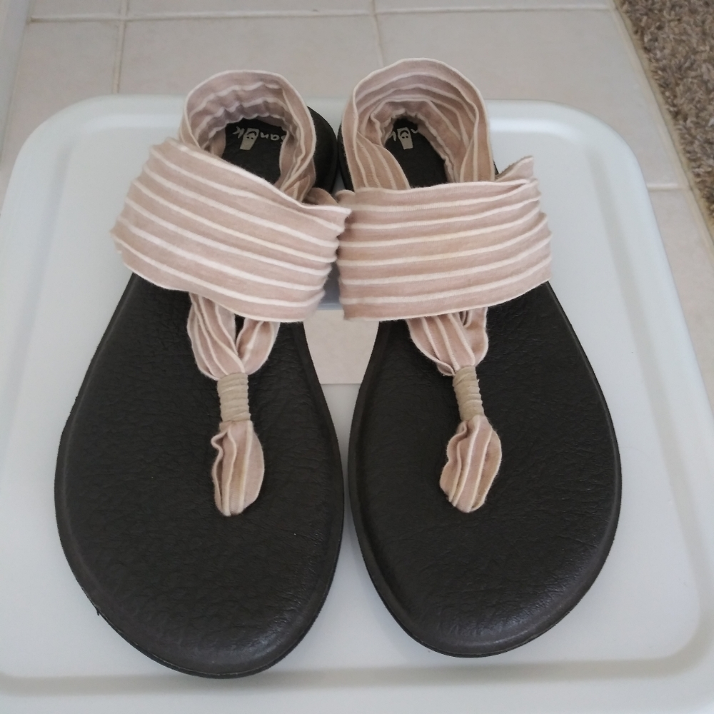 Sanuk yoga mat strap sandlas comfort 7 - Picture 1 of 8